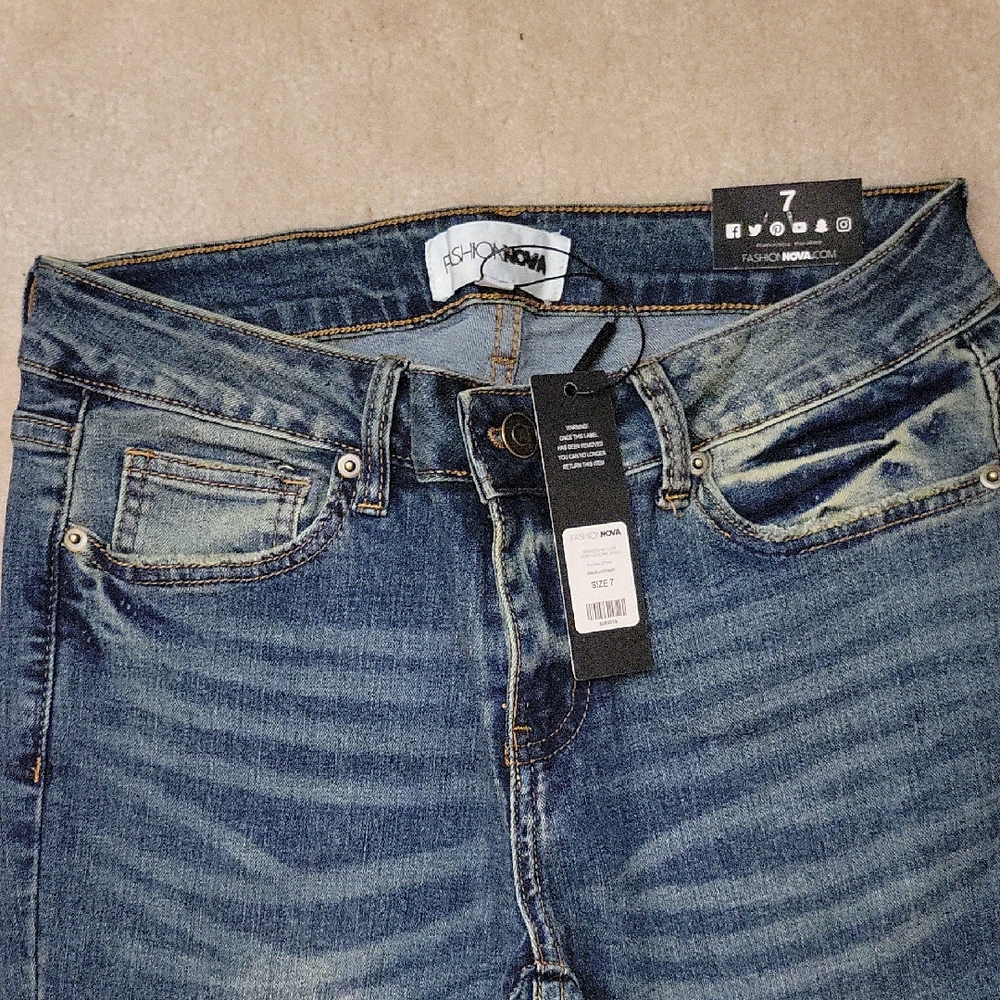 Fashion Nova Flare Leg Denim Jeans